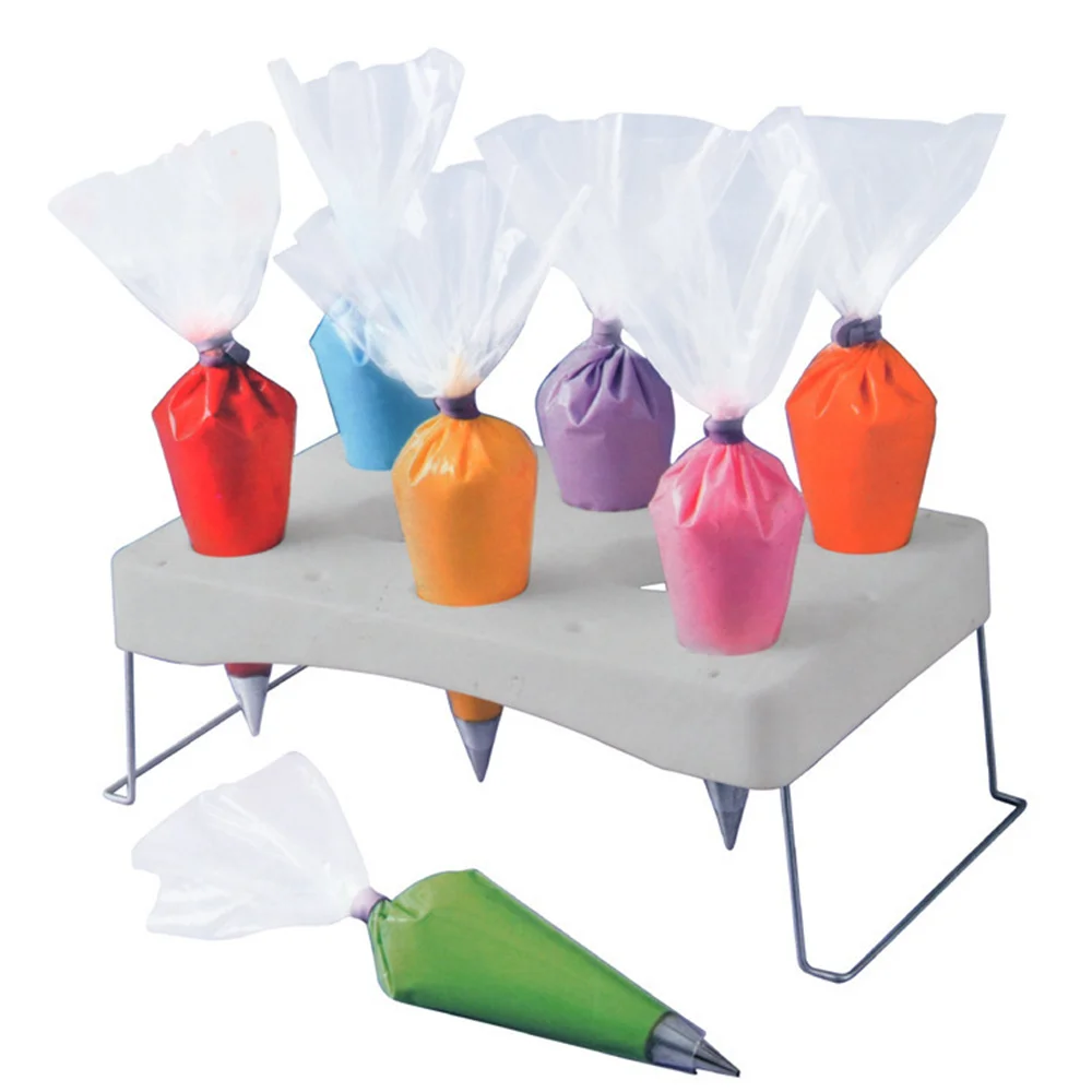 

Folding Cake Piping Bag Rack Pastry Bag Stand Piping Bag Holder Cream Work Table Holder Cake Decor Tool Storage For Cream Pastry