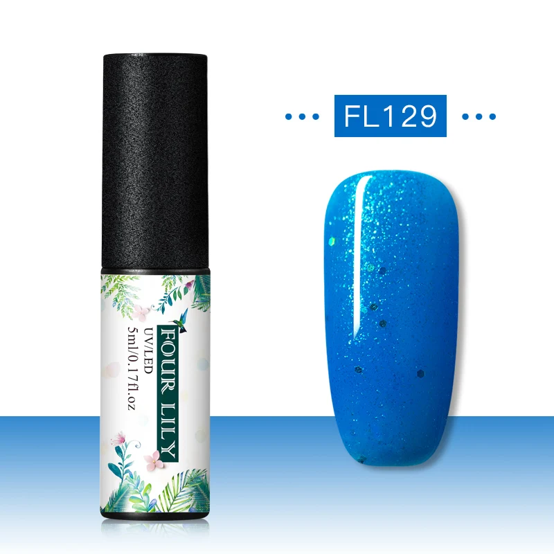 CS06900 Четыре лилии Гель-лак набор УФ Vernis Полупостоянный праймер верхнее покрытие 5 мл цветной гель для ногтей лак Nagellak Soak Off лак - Цвет: CS06900