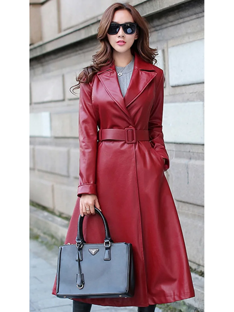 Женский плащ кожаный готический осень 2020 тренд плюшевый женский однотонный