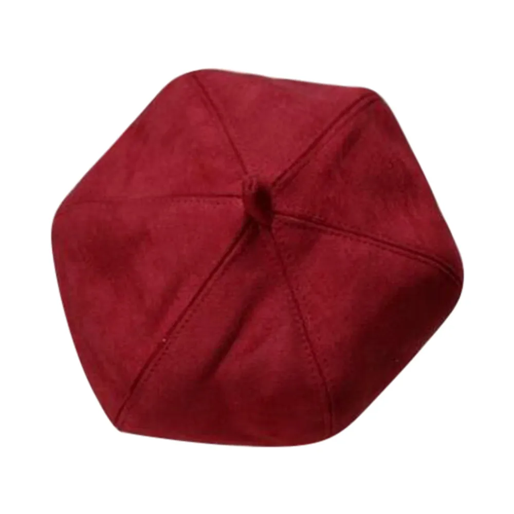 Модный Элегантный женский берет шапочка в классическом стиле шерстяной фетровый