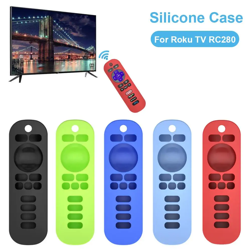 Чехол для пульта дистанционного управления Roku TV RC280 мягкий силиконовый защитный