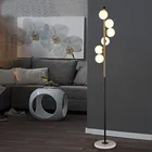 Скандинавские простые напольные светильники для гостиной, стеклянный шар, стоячая лампа, Золотой светильник, креативный арт, домашний декор, светильник, светильники