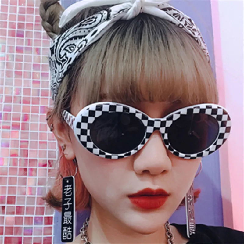 Женские Овальные Солнцезащитные очки TTLIFE ретро в мелкую оправу стиле хип хоп с