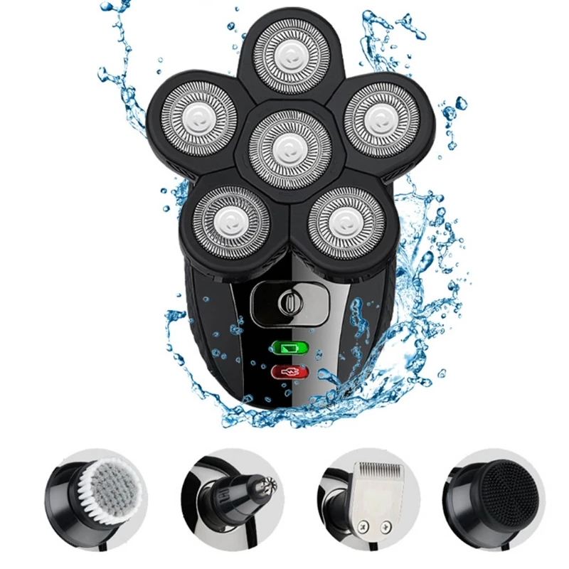 

Electric Shavers for Men Bald Head LED Mens Electric Shaving Razors Rechargeable Cordless Wet Dry Rotary Grooming Retailsale