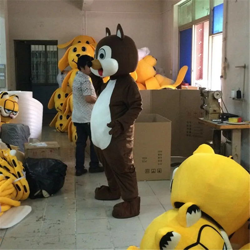 Хэллоуин талисман белка костюм костюмы для взрослых с изображением животного