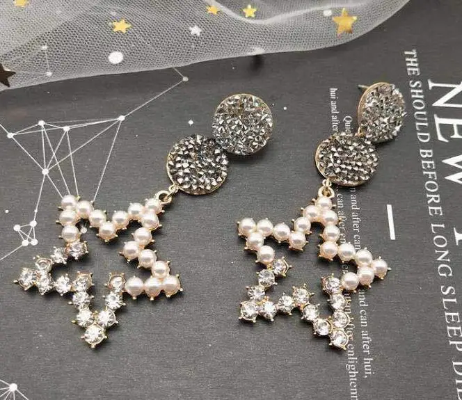 Новое поступление RscvonM Модная бижутерия звезда с пентаграммой металлическая