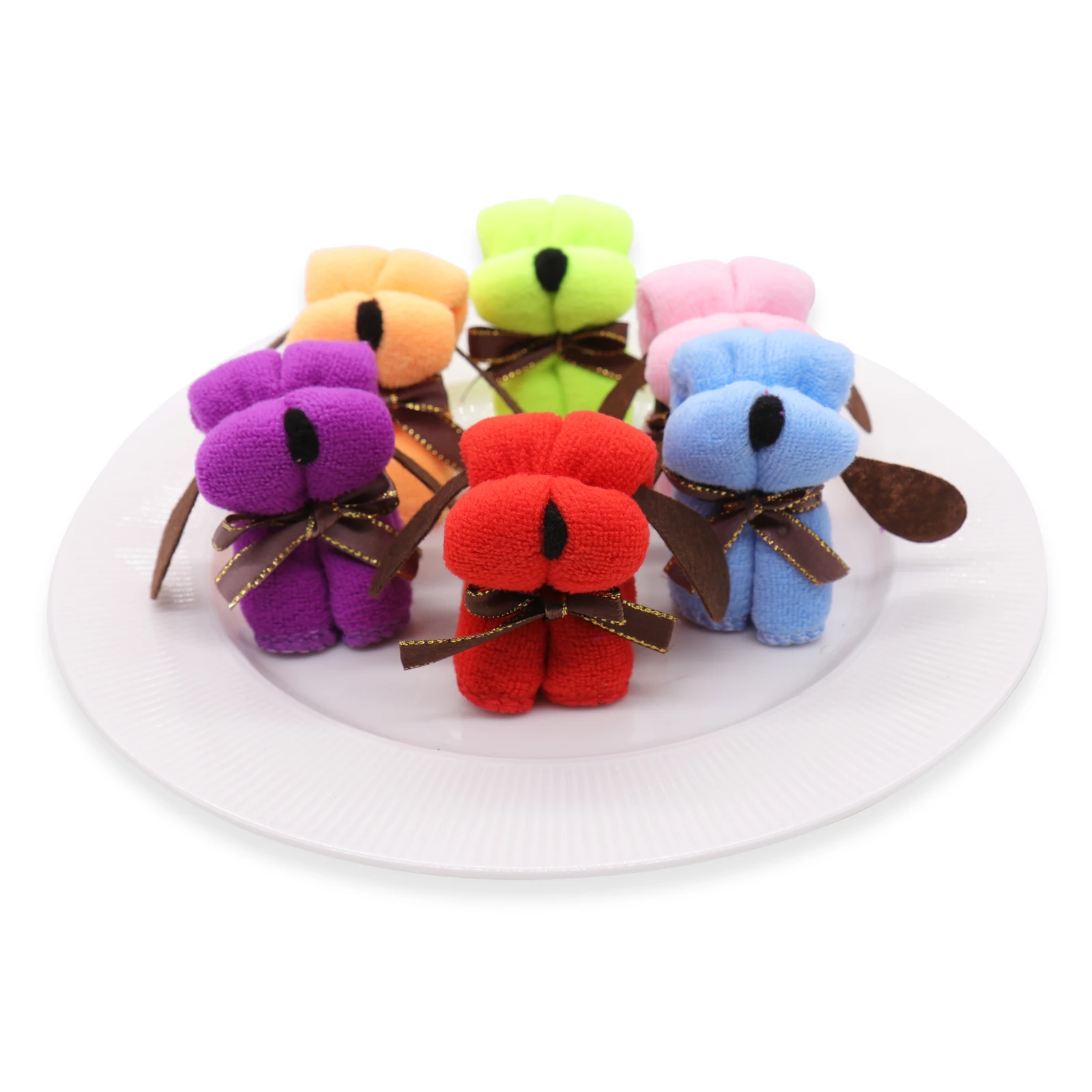 Моделирование креативного щенка полотенце с тортом банкетное маленькое для