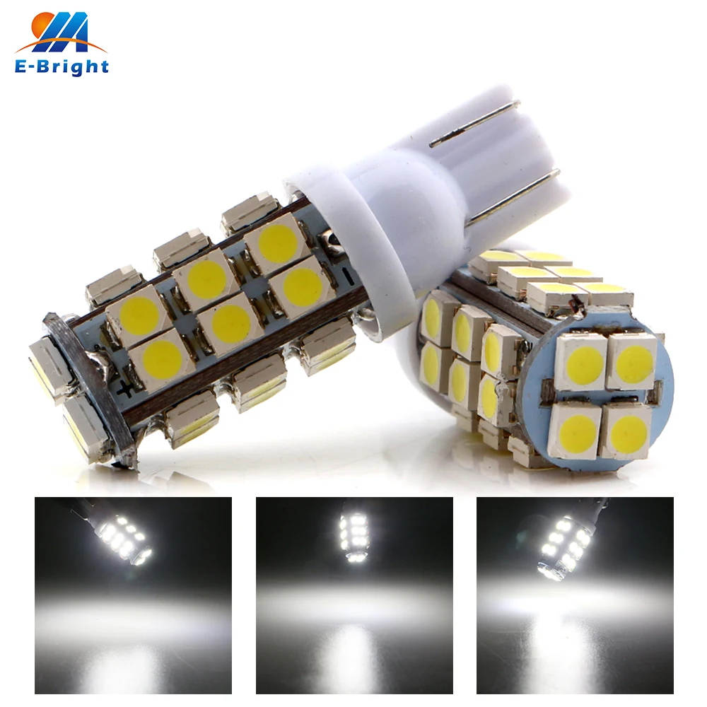 2 шт. AC/DC 12V 24V T10 1210 28 SMD светодиодный лампы красные синие белые автомобиля