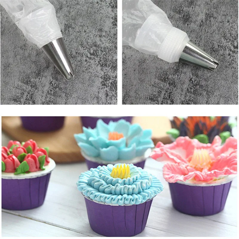 100 шт./лот одноразового поддона для торта декоративные насадки кондитерских