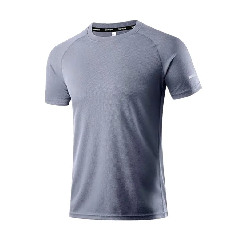 

2021 Men's Thin Non-Marking Slim O-Neck Bottoming Fashion Men's Short-Sleeved Ice Silk Summer Solid Color T-Shirt