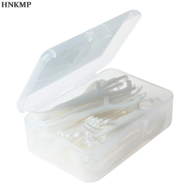 

40Pcs/50pcs Dental Floss Flosser Picks Teeth Toothpicks Stick Oral Cleaning Gum Care