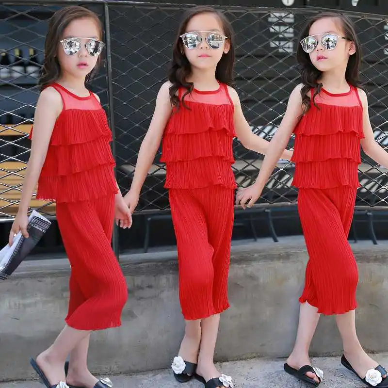 Детский комплект одежды для крупных девочек 2020 летняя одежда детей модная и