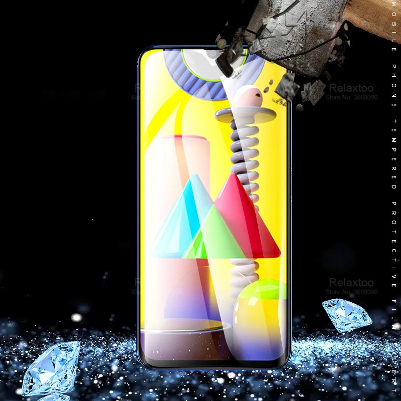 Закаленное стекло для samsung galaxy M31 2 шт. Защитное Samsung M21 M30s защитная пленка экрана