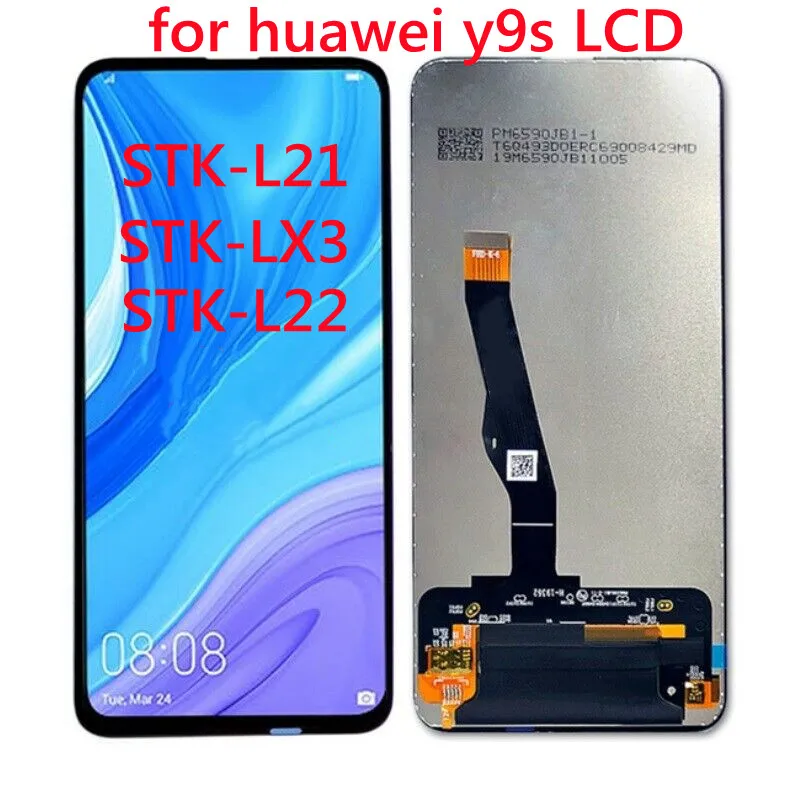 Pantalla LCD original para Huawei y9s, digitalizador t&aacute;ctil con borde, STK-L21, STK-LX3, STK-L22-0