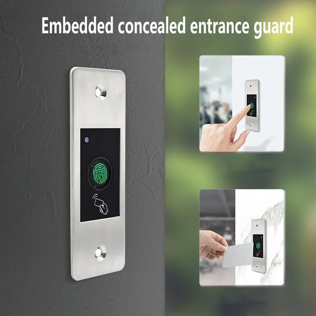 

Metal IP66 Waterproof Outdoor Use Embedded Biometric Fingerprint Access Controller Standalone RFID Card Door Access Control