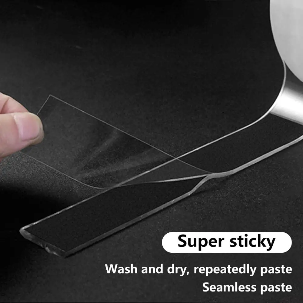 Многоразовая Двусторонняя Волшебная нано лента 1/2/3 м клейкая без следов