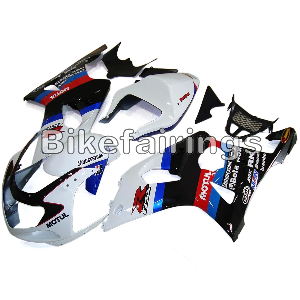 Белого и синего цвета черный Обтекатели для Suzuki GSXR1000 K1 или K2 2000 2001 2002 GSXR 1000 00 01 02