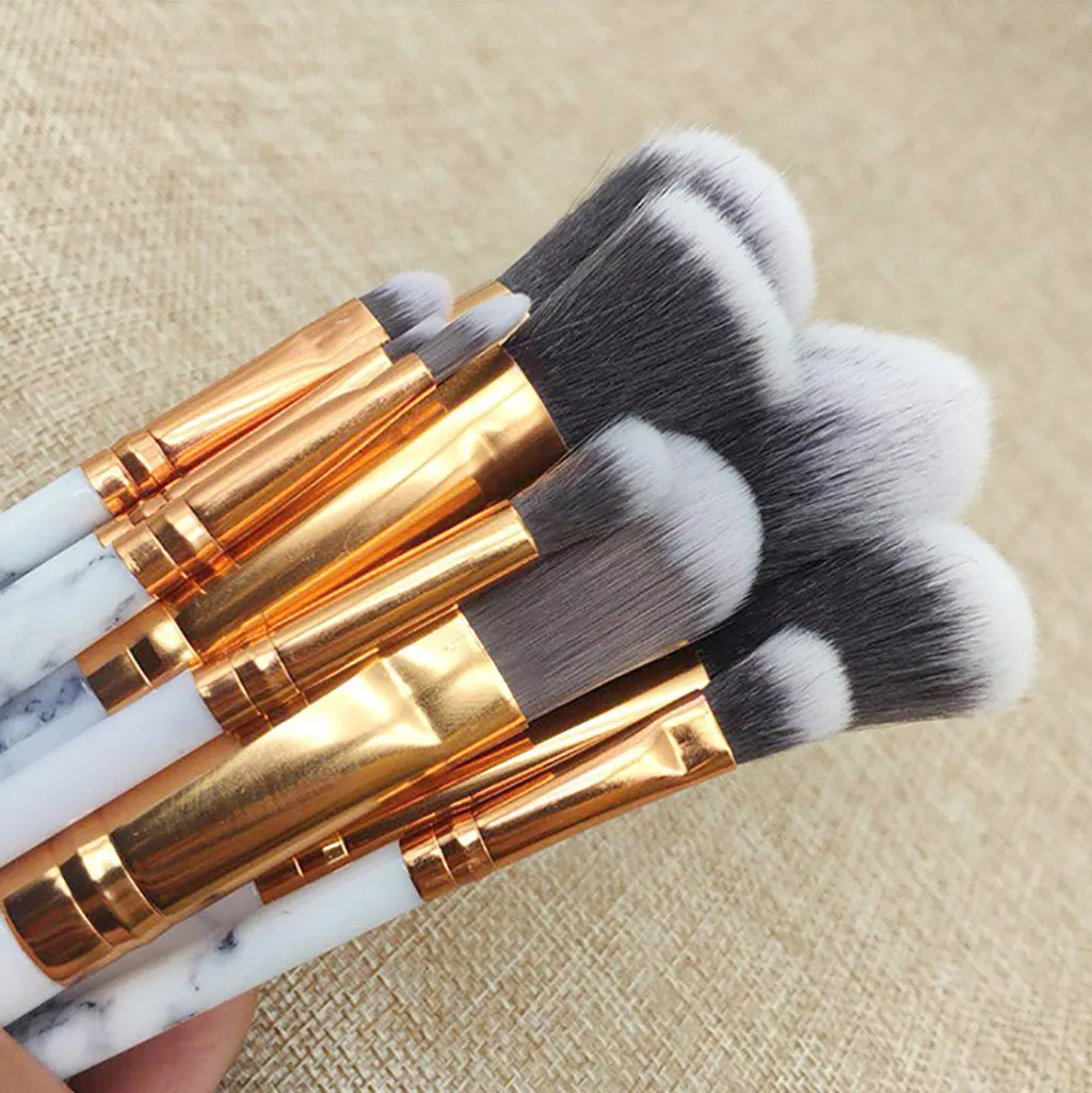 10 шт. набор косметических кистей для макияжа инструментов пластиковая ручка