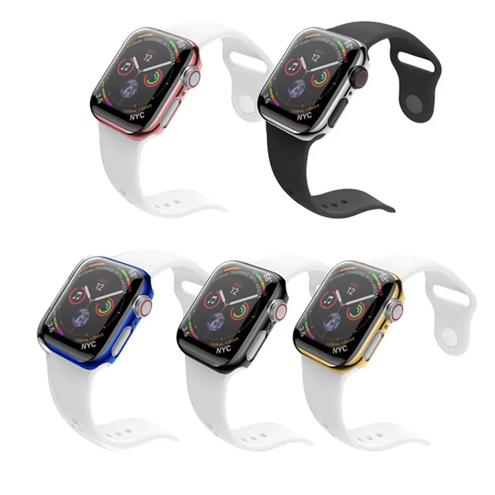 Чехол для apple watch band apple watch 4 3 Чехол 42 мм 38 мм iwatch ремешок 44 мм/40 мм защита экрана покрытие часов аксессуары
