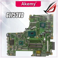 gl753vd motherboard for asus gl753 gl753vd gl753ve fx73v laptop motherboard i7 7700hq gtx1050