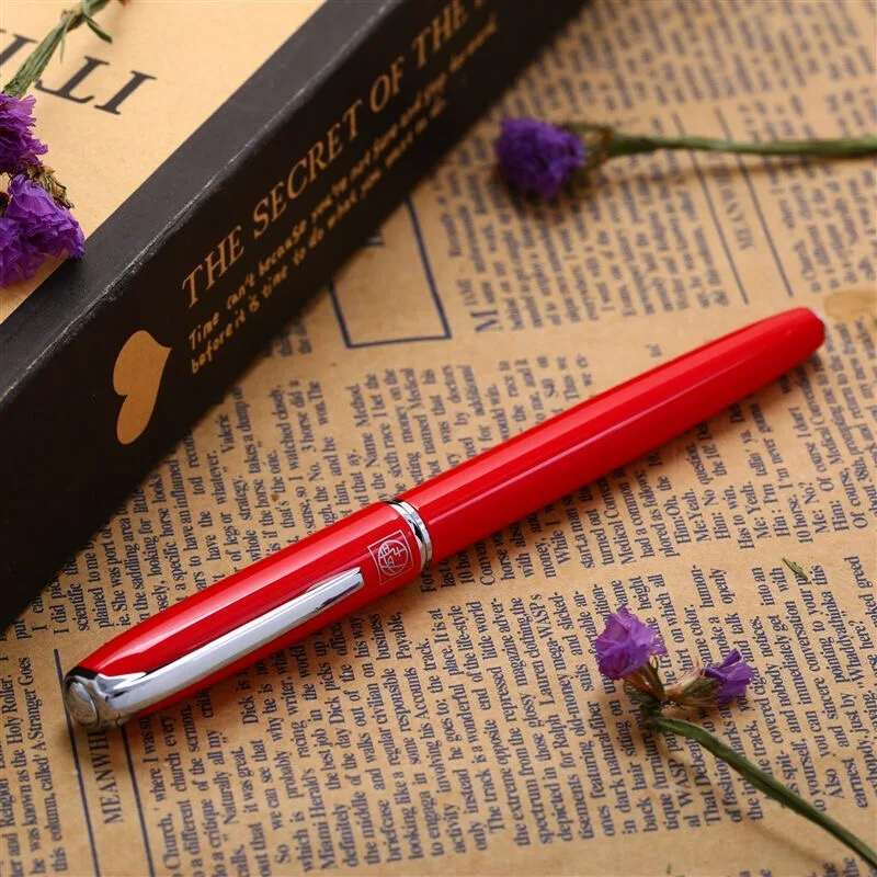 Ручка шариковая ПИКАССО 916 лакированная красная цветная 0 7 мм перо бизнес ручка