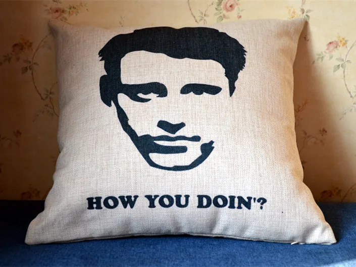 ТВ серия Friends Joey How you doin Подушка на молнии 17x17 дюймов чехол для подушки + внутренняя