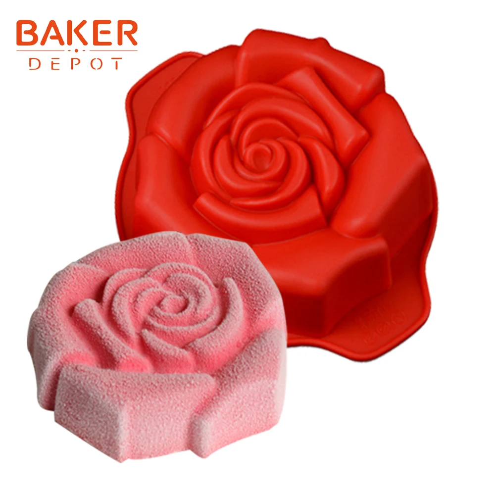 CDY-005 BAKER DEPOT силиконовые маленькие формы для торта Роза цветок пудинг бисквит мыло Плесень торт формы для выпечки инструмент для выпечки кондитерские формы DIY Валентина - Цвет: CDY-005
