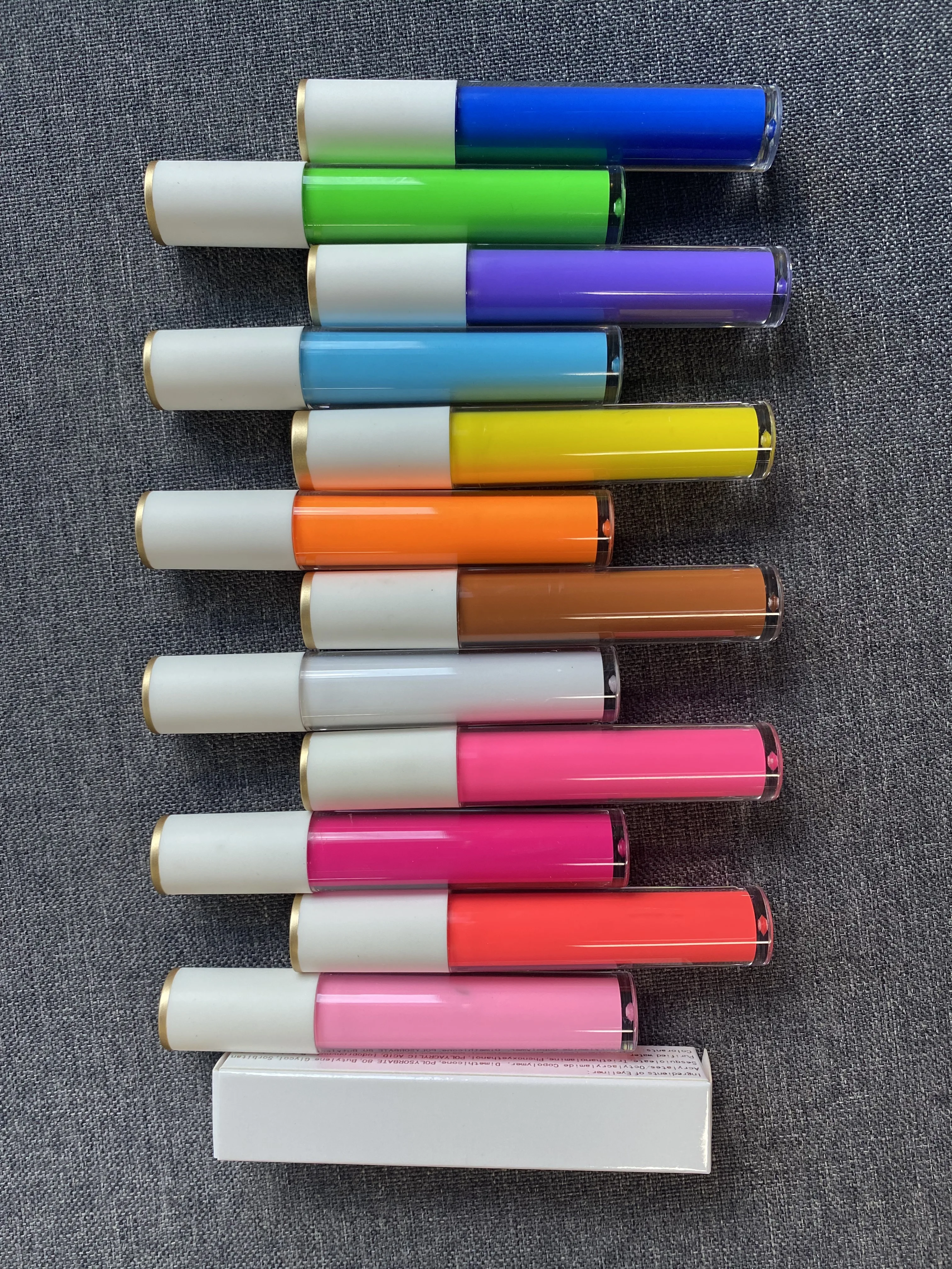 

Неоновый комплект подводки для глаз, 12 цветов, УФ, светильник, макияж, водостойкая цветная жидкая подводка для глаз, ручка, светящаяся под УФ-свесветильник, частная этикетка