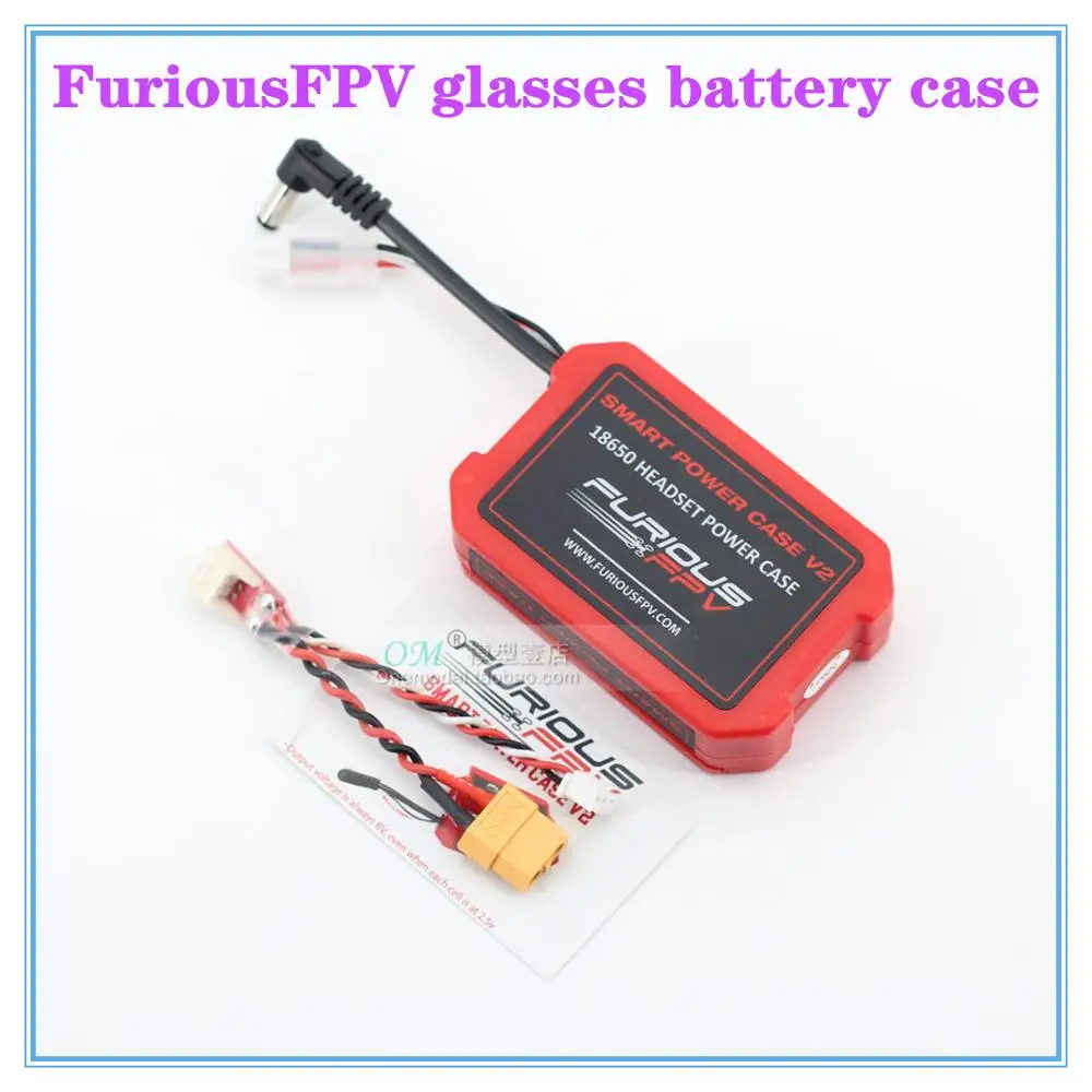 Новинка 18650 чехол для гарнитуры Furious FPV Glasses батареи подходит fat Shark SKYZONE AOMWAY