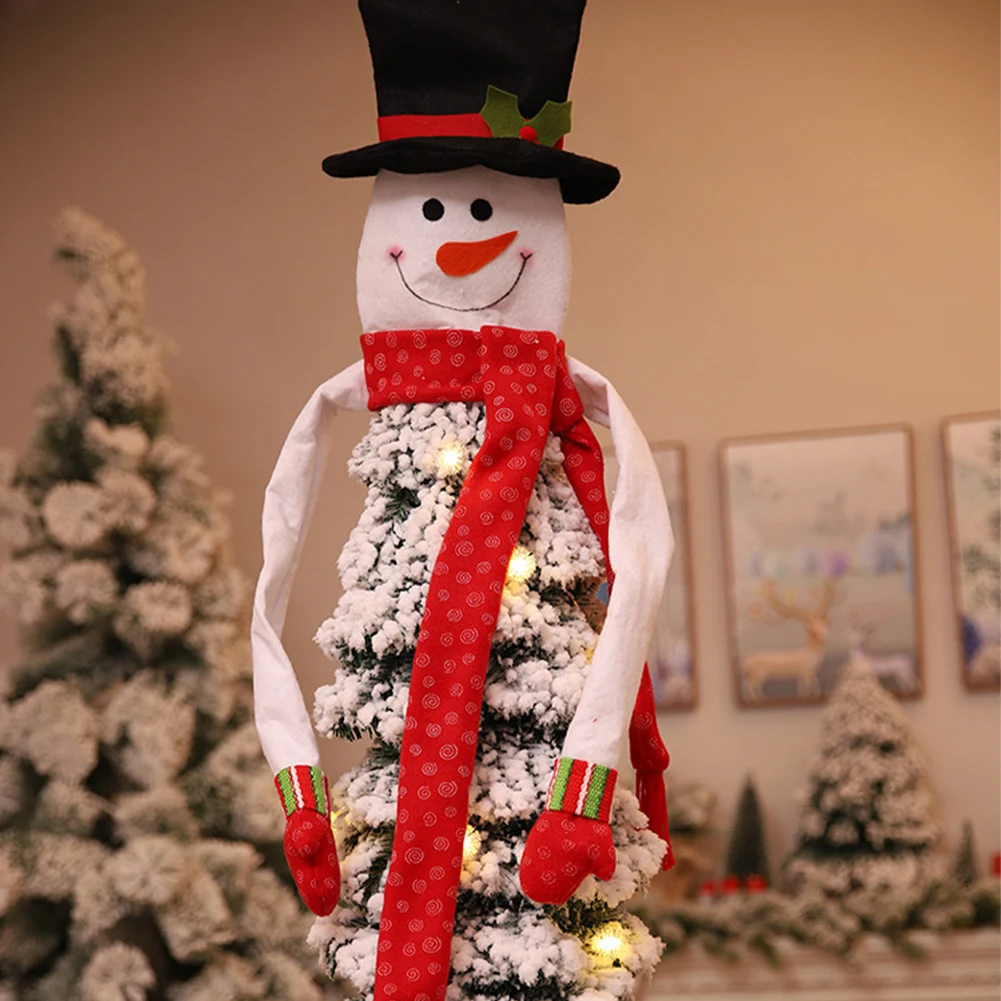 

Christmas Tree Topper Snowman Hugger Xmas Tree Top Pendant Ornament for Home Holiday Festival Decor Party Supplies