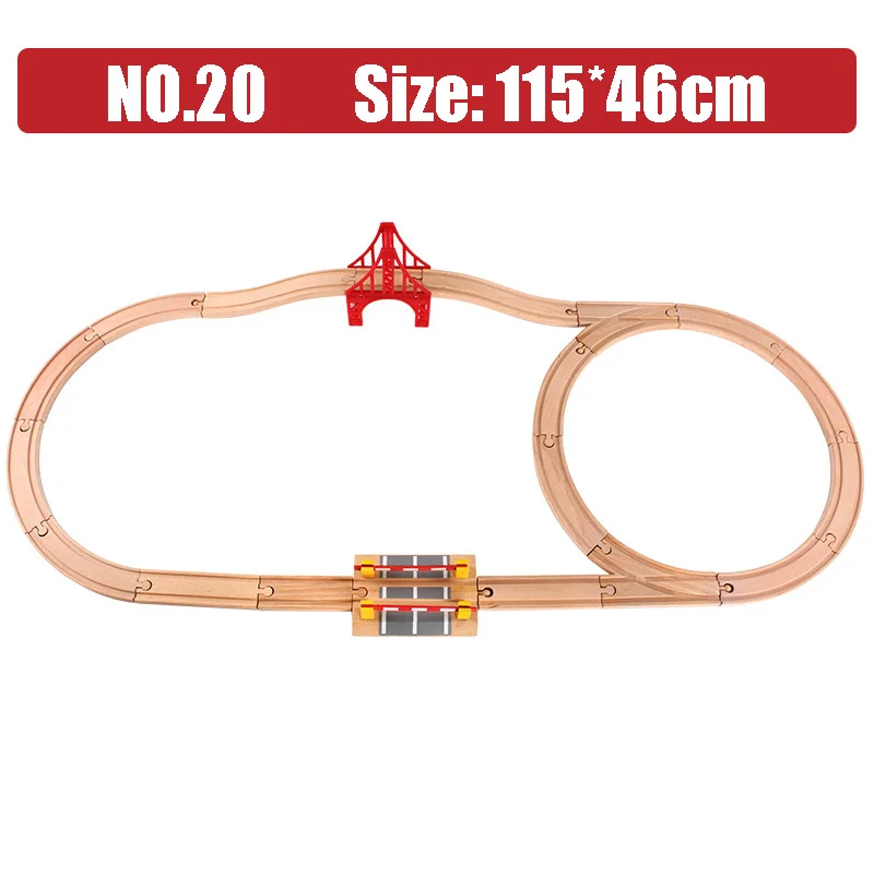 Wooden Railway Train Track Set Ring Circular Orbit Assemble Accessories Fit for Thomas Biro Toys Children Gifts | Игрушки и хобби