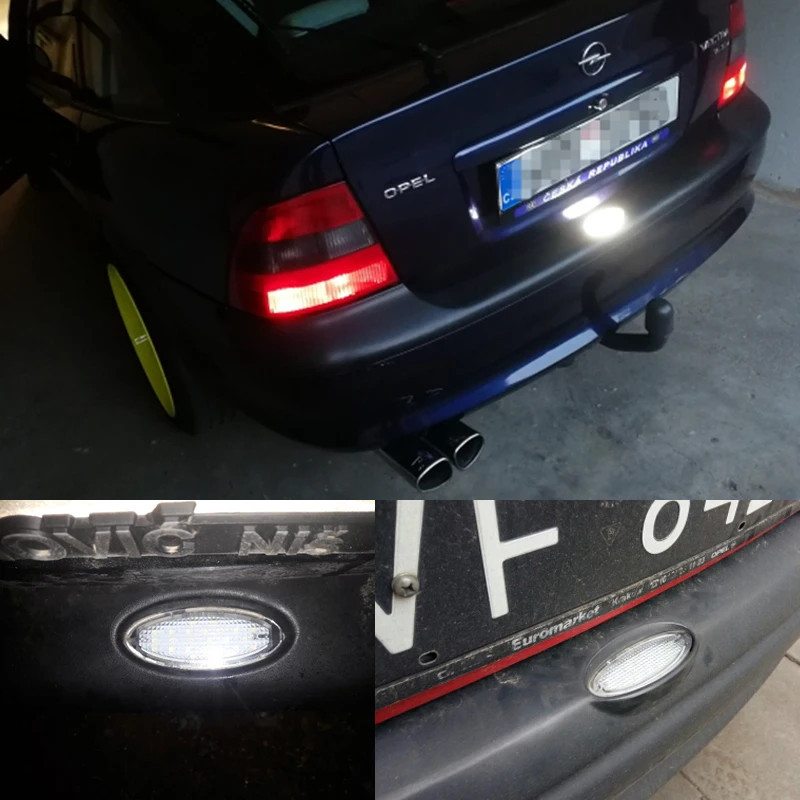 18SMD Car LED Number License Plate Light for Opel Astra F Corsa B Vectra | Signal Lamp