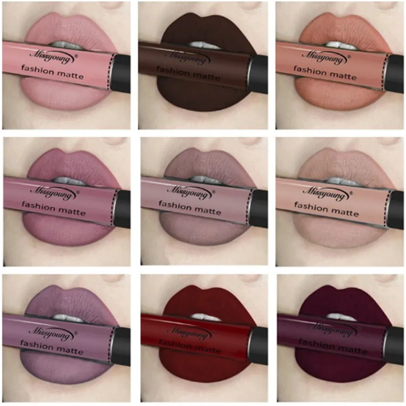 Новый бренд макияж матовая помада для губ коричневый телесный шоколадный цвет