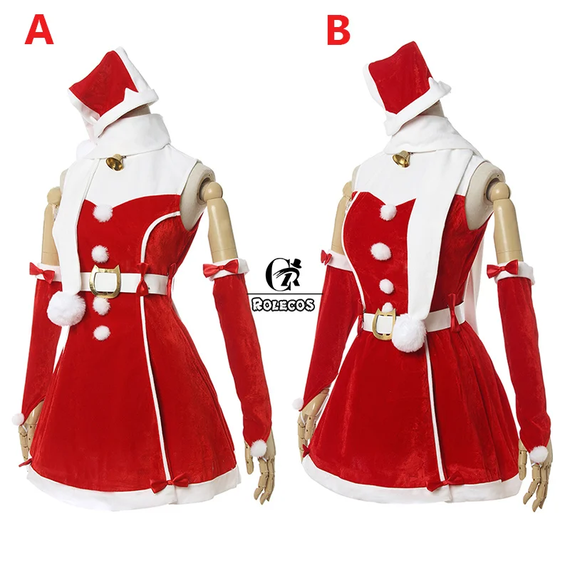 Женский Рождественский костюм для косплея ROLECOS Nekopara красное платье