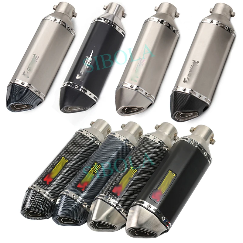 36-51 мм Универсальный мотоцикл Akrapovic выхлопная Модифицированная глушитель труба скутер питбайк грязь Мотокросс для Yamaha R1 ER6N CBR250R