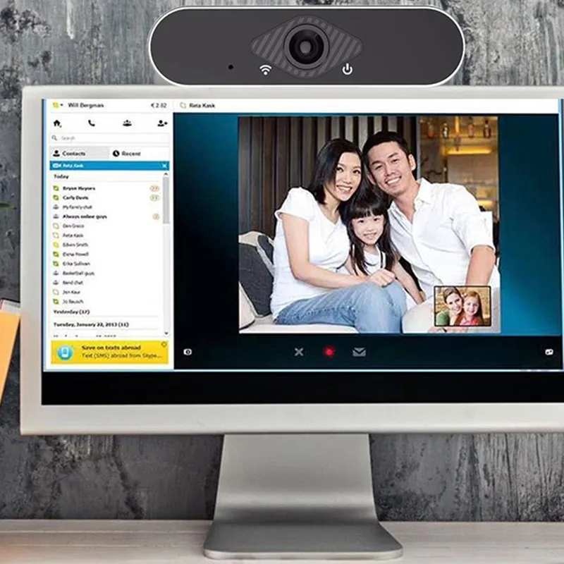 

HH-USB25 1080P Webcamera HD USB Camera + Tripod Built-in Microphone For Live Broadcast Video Conference/Teaching For Computer PC