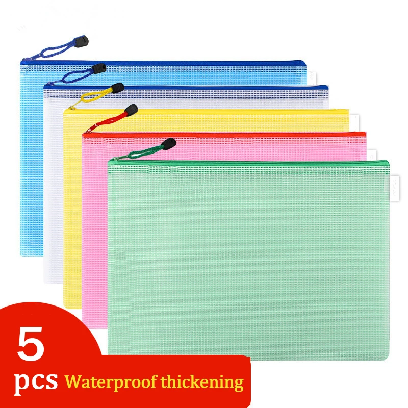 

Сетчатая Сумка На Молнии для документов, водонепроницаемые папки для файлов на Молнии A4, A5, A6, школьные и офисные принадлежности, чехол для к...