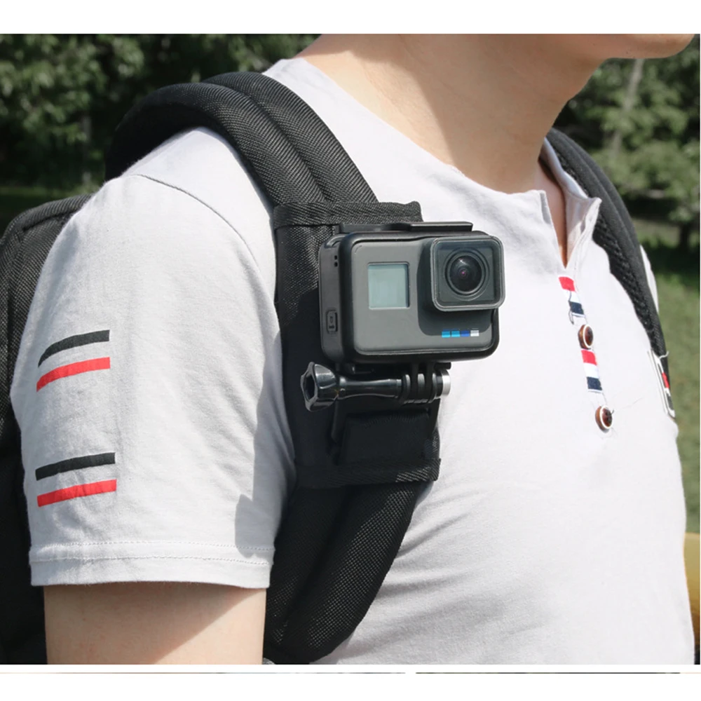 

Спортивная камера рюкзак зажим для Gopro Hero7 6 5 черный аксессуары для экшн-камеры