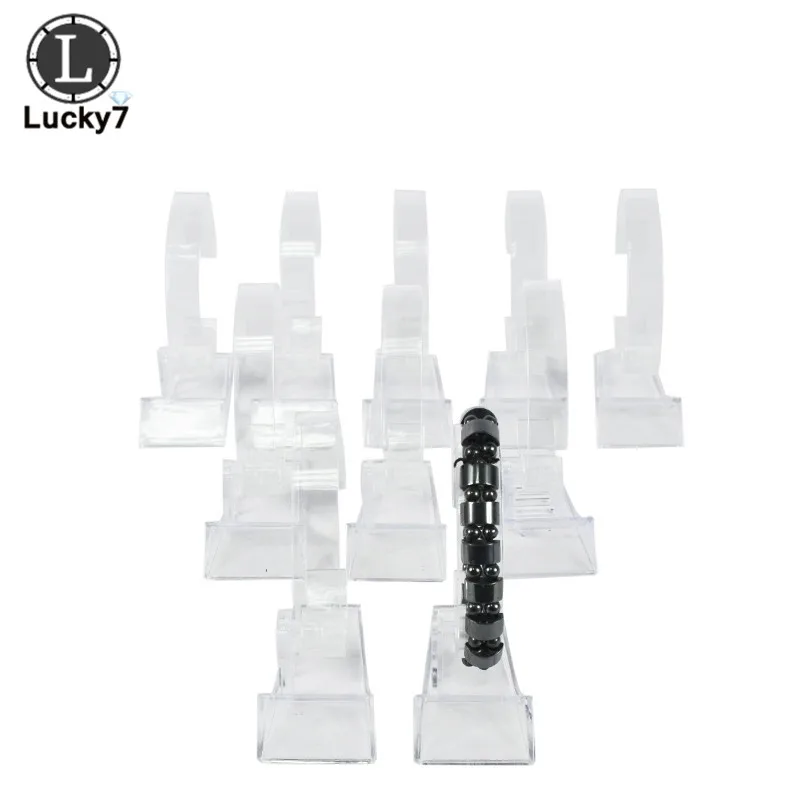 Акриловая витрина для часов 10 шт./лот прозрачная вращающаяся подставка браслетов