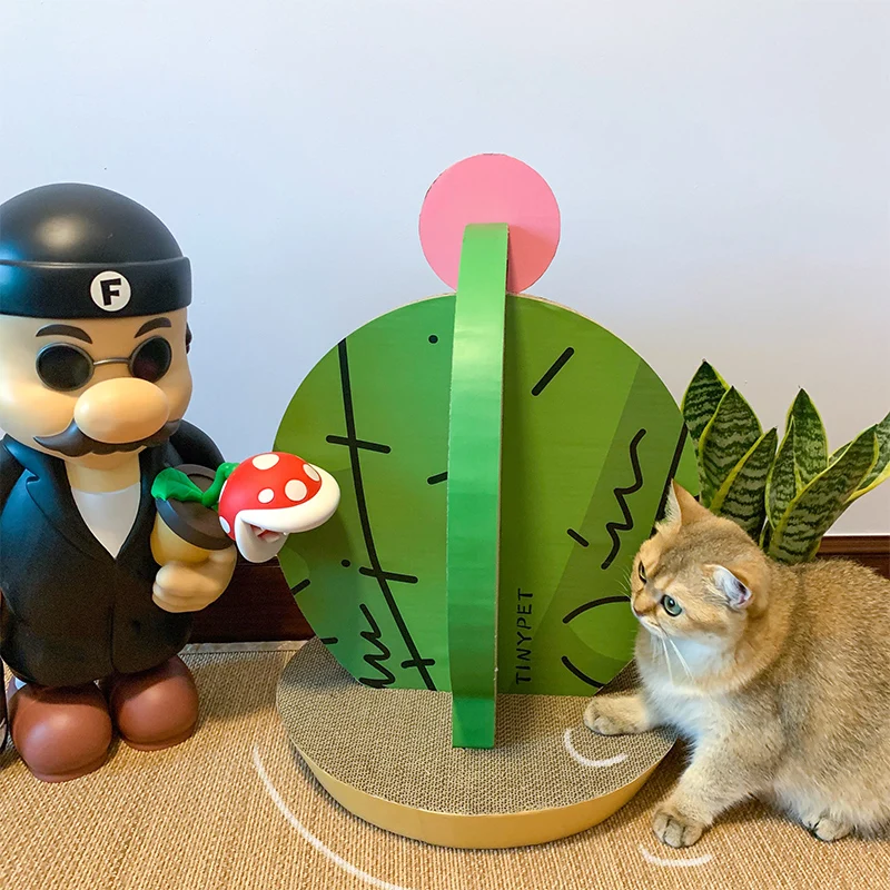 

Картонный кактус для кошек, игрушка для кошек, прочная и быстрая доставка