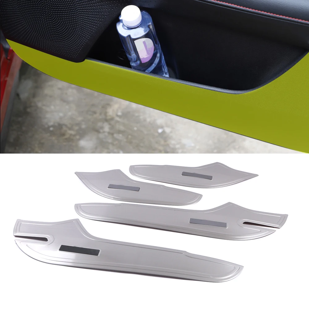 

For KIA K3 Forte Cerato BD 2019-2021 Car Accessory Stainless Door Anti-kick Pad Cover Trim Frame Interior Decoration Molding