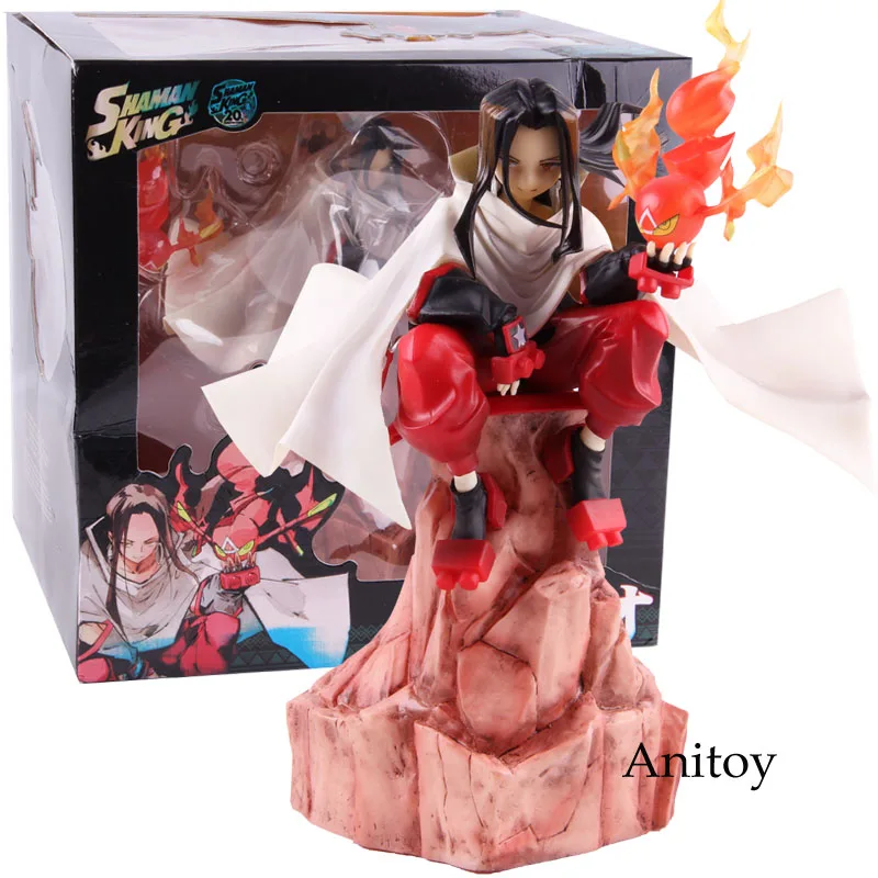 with colorful box Аниме мультфильм шаман король Хао Асакура 1/8 Масштаб ПВХ фигурка Коллекционная модель игрушки - Цвет: with colorful box