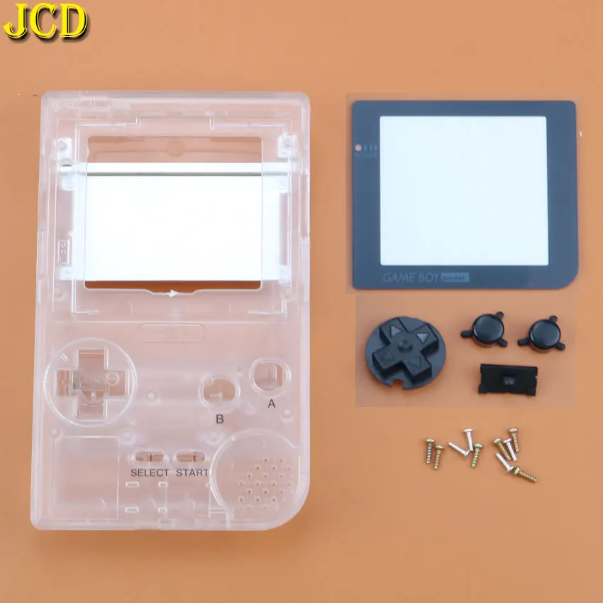 JCD 1 шт. пластиковый Полный Чехол Корпус Замена корпуса для Gameboy Карманная игровая консоль для GBP Оболочка Чехол с кнопками комплект - Цвет: K