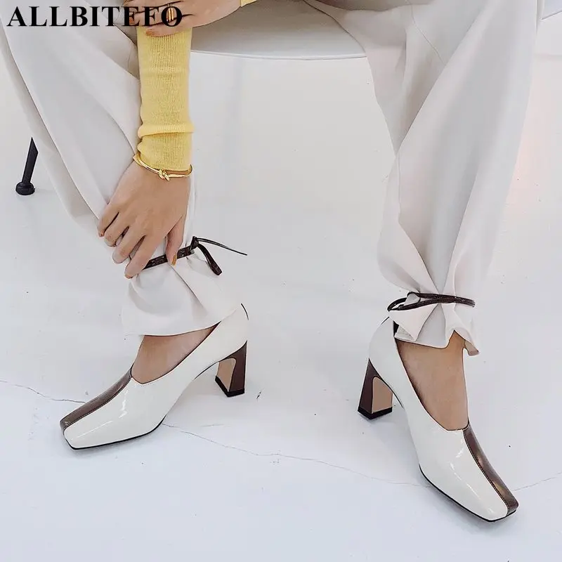 ALLBITEFO/Модная пикантная женская обувь на высоком каблуке Женская из натуральной