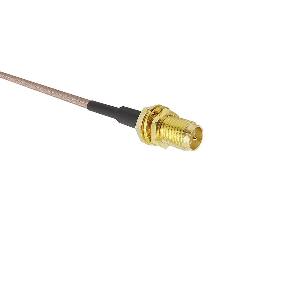 ALLiSHOP 15 см/30 см/50 см/1 м MMCX Мужской правый угол к RP-SMA RPSMA Женский Разъем RG316 кабель косички RF для беспроводной IC карты FPV