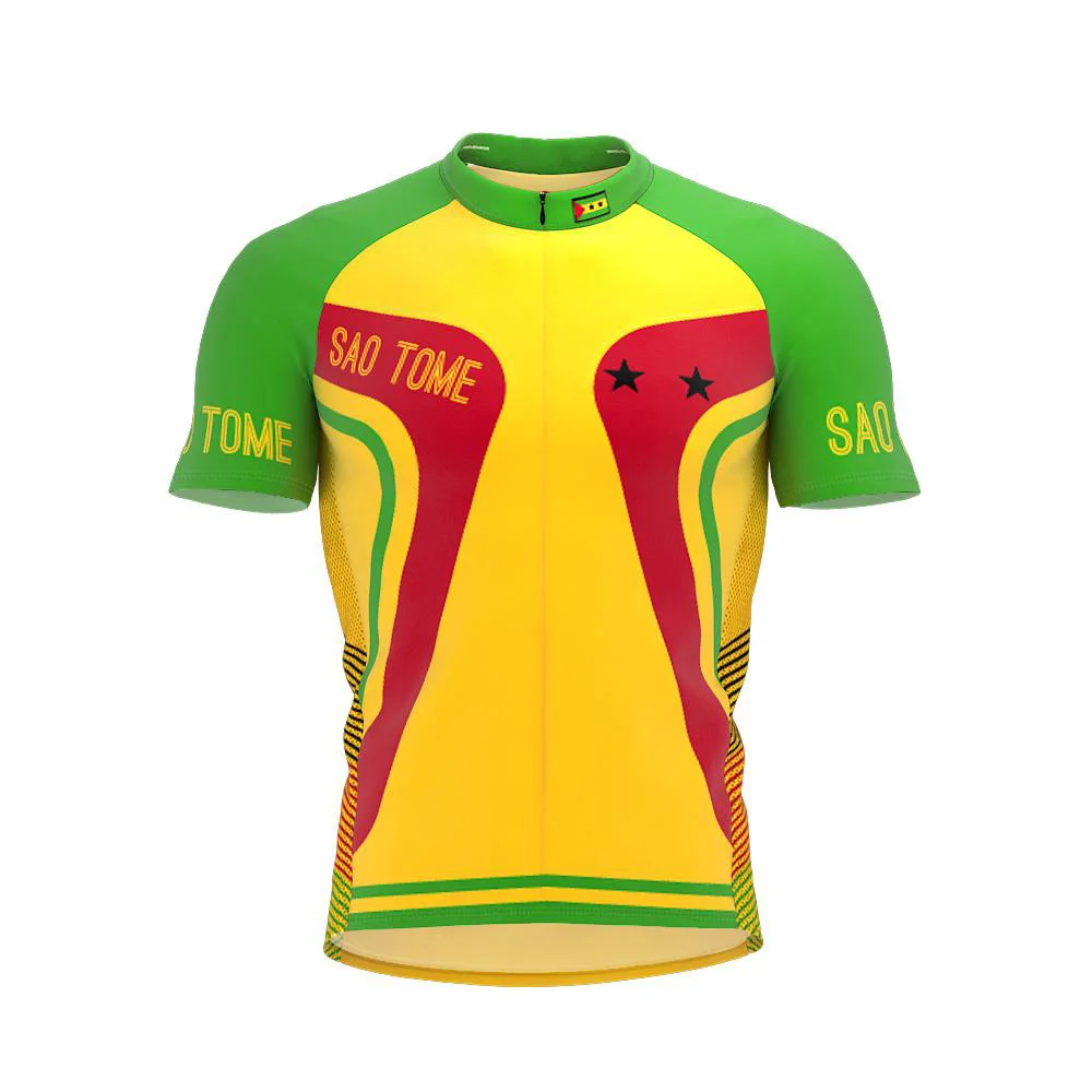 

Sao Tome And Principe multiple choices Summer Cycling Jersey Team Men Bike Mountain Race Tops Riding Bicycle Wear Bike clothing