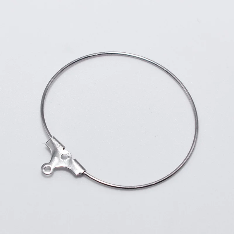 Круглые подвесные большие серьги из нержавеющей стали 20 шт. Минималистичная