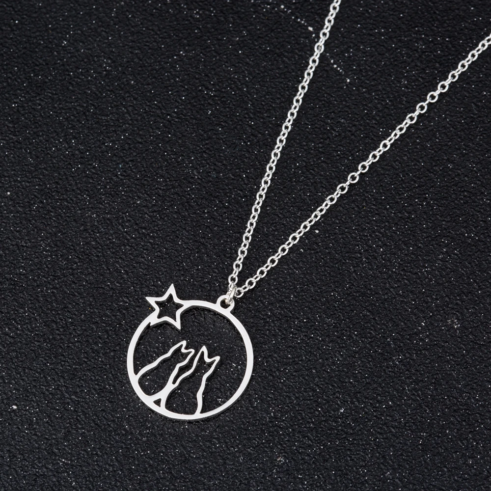 Женское Ожерелье с кулоном FENGLI простая круглая Длинная цепочка-чокер в форме