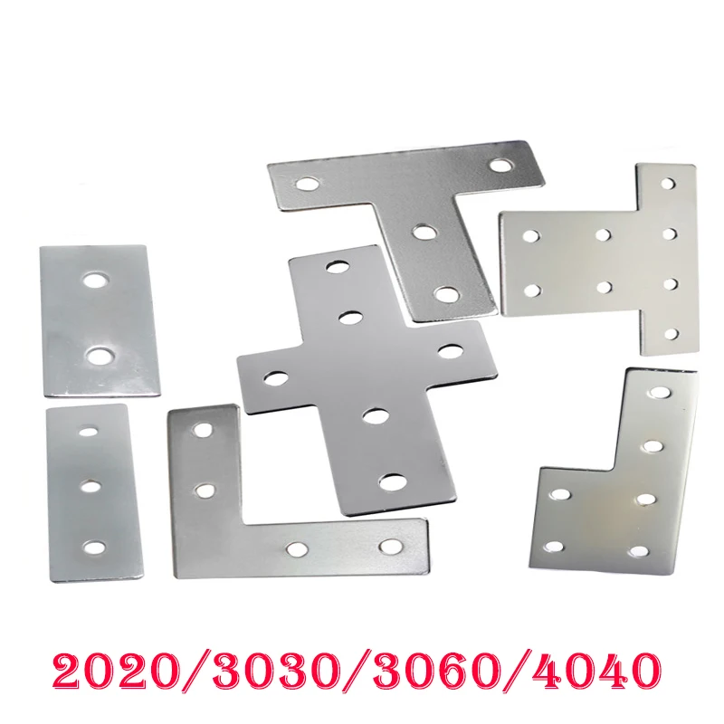 

1pcs Angle Connector Aluminum Mount Plate L-Shaped T-Shaped 2020/3030/4040 Aluminum Profile Angle Connecting Piece Right Angle