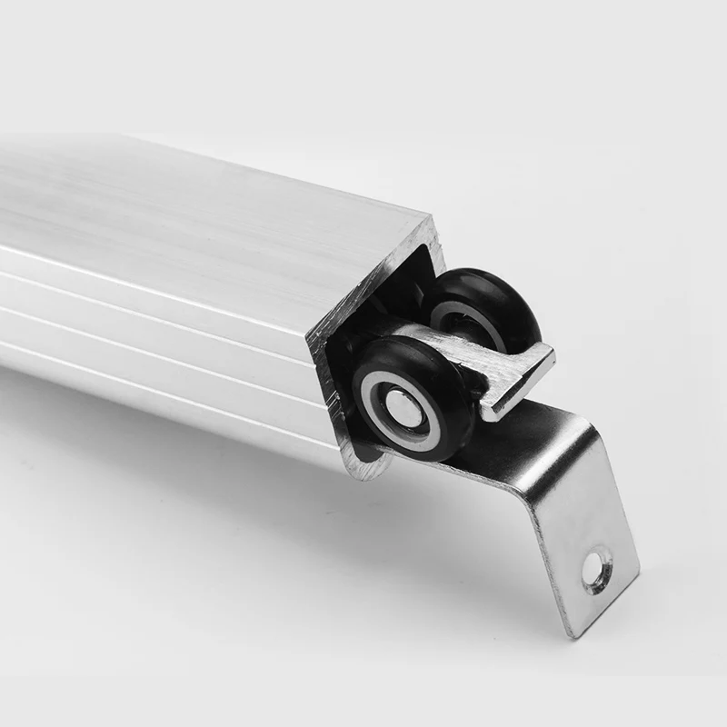 

Hardware Slide Doors pulley, Sliding doors hanging rail wheel, small size, 1 sets ,for one door 30 * 30 hanging rail